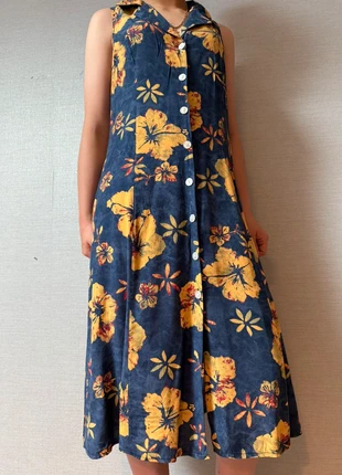 Robe longue sans manches fleurie vintage taille 42., marca: Vintage Dressing, estado: Muito bom, tamanho: XL / 42 / 14, €25.00, €26.95 inclui Proteção do Comprador Pro