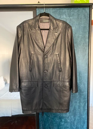 Sobretudo de pele da Pierre Cardin, marca: Pierre Cardin, estado: Muito bom, tamanho: XL, €70.00, €74.20 inclui Proteção do Comprador