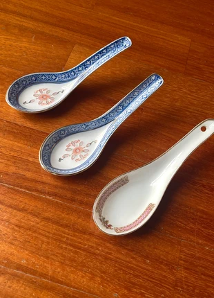 3 cucchiai da zuppa in porcellana per riso cinese, merk: Arte, staat: Heel goed, € 9,00, € 10,15 inclusief Kopersbescherming