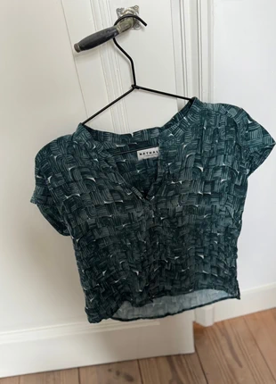 Top viscose groen print Nathalie Vleeschouwer maat xs, merk: Nathalie Vleeschouwer, staat: Heel goed, maat: XS / 34 / 6, € 5,00, € 5,95 inclusief Kopersbescherming