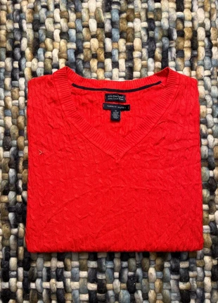 Pull tommy Hilfiger / torsadé tressé / col en V / rouge taille XS, marque: Tommy Hilfiger, état: Très bon état, taille: XS / 34 / 6, 7,70 €, 8,79 € Protection acheteurs incluse