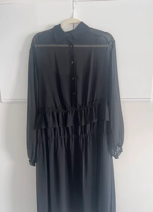 Sisley black chiffon dress - New fall collection, marca: Sisley, estado: Novo com etiquetas, tamanho: L / 40 / 12, €85.00, €89.95 inclui Proteção do Comprador