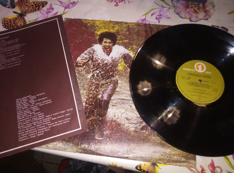 Disco in vinile 33giri, Lucio Battisti, la batteria, il contrabbasso