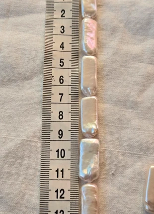 Beautiful high quality oblong/rectangular shape freshwater pearl beads for jewellery making, brand: Pearl, condition: New with tags, £22.00, £23.80 includes Buyer Protection