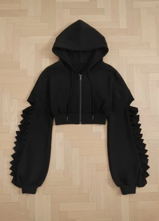 Boléro à capuche zippé manches longues – Taille M, brand: CHIC, condition: Very good, size: M / 38 / 10, €44.90, €47.85 includes Buyer Protection