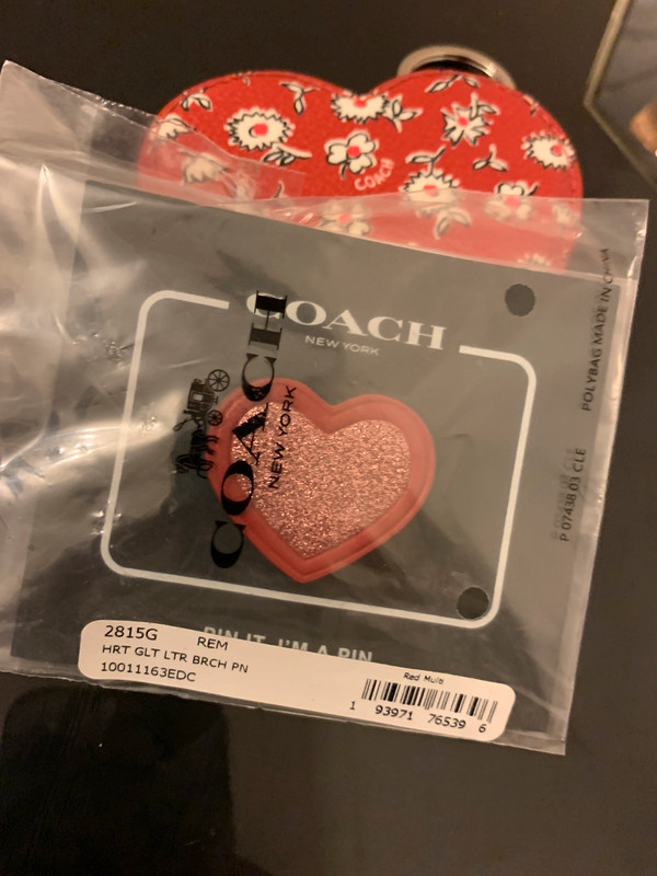 Coach Heart Coin Case