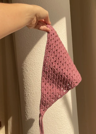 Bandana en crochet - Framboise, marca: Local, estado: Nuevo sin etiquetas, 10,00 €, 11,20 € Protección al comprador incluida