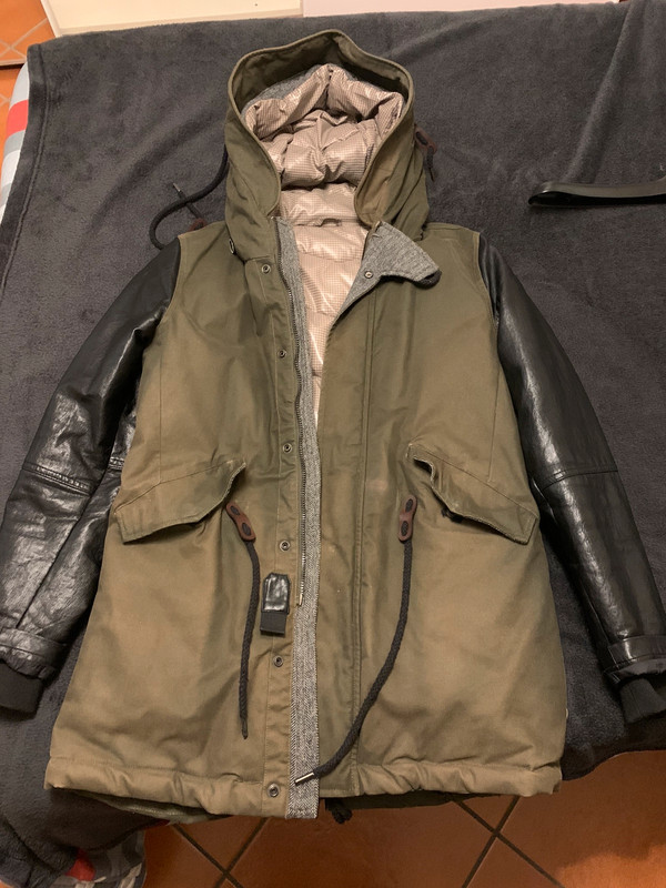 Parka maniche in pelle Vinted