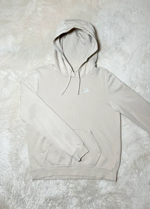 Sweat à capuche Nike beige logo brodé - S, marke: Nike, zustand: Sehr gut, größe: S, 20,00 €, 21,70 € inklusive Vinted-Käuferschutz