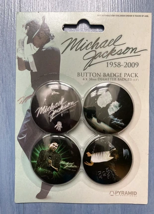 Badges Button Pack Michael Jackson, marque: Pyramid international, état: Neuf avec étiquette, 15,00 €, 16,45 € Protection acheteurs incluse