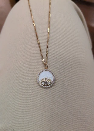 Gold plated ketting met hanger, merk: Gold, staat: Nieuw met prijskaartje, € 18,95, € 20,60 inclusief Kopersbescherming