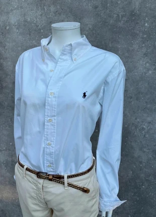 Chemise Ralph Lauren Blanche - Cavalier Bleu - Taille L, brand: Ralph Lauren, condition: Very good, size: L / 40 / 12, €54.90, €58.35 includes Buyer Protection