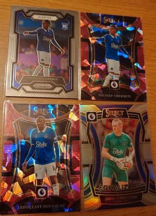 Panini Everton Chermiti Doucoure Pickford, merk: Panini, staat: Heel goed, € 1,00, € 1,75 inclusief Kopersbescherming