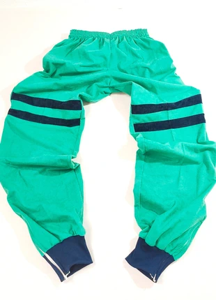 Survêtement vintage vert bandes bleues 40/42 peau de pêche rétro oversize années 80/90, marque: Vintage Dressing, état: Très bon état, taille: W32 | FR 42, 12,90 €, 14,25 € Protection acheteurs (Pro) incluse