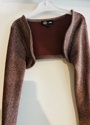 Boléro pailleté marron cuivré – Jennyfer x Louise – Taille XS – Neuf, brand: Jennyfer, condition: New without tags, size: XS / 34 / 6, €5.00, €5.95 includes Buyer Protection