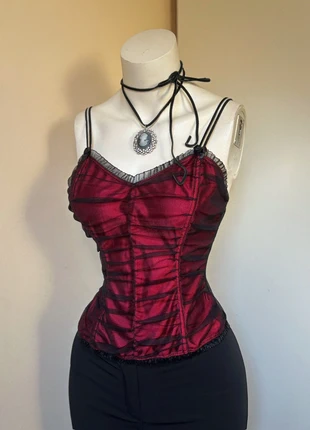 y2k top coquette gotique, merk: COQUETTE, staat: Heel goed, maat: M / 38 / 10, € 12,00, € 13,30 inclusief Kopersbescherming