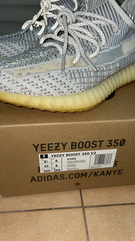 Yeezy 350 static reflective on sale box