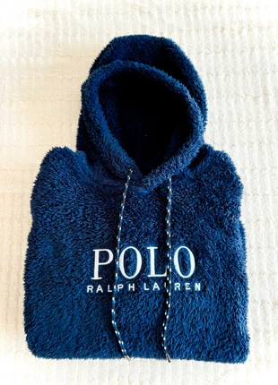 Sweat polaire à capuche sherpa fleece hoodie Polo Ralph Lauren bleu taille XL, brand: Ralph Lauren, condition: Very good, size: XL, €80.00, €84.70 includes Buyer Protection