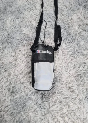 Banane vintage Carnival Noir & Gris Sac à Bouteille Tour de Cou Festival Y2K, merk: Vintage Dressing, staat: Heel goed, € 11,00, € 12,25 inclusief Kopersbescherming Pro