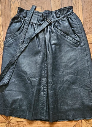 Jupe en cuir d’Agneau vintage rockabilly, marca: Vera Pelle, estado: Muy bueno, tamaño: S / 36 / 8, 32,00 €, 34,30 € Protección al comprador incluida