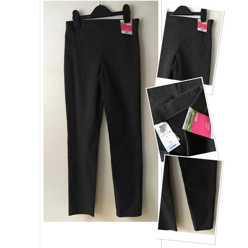 Girls grey skinny sales trousers