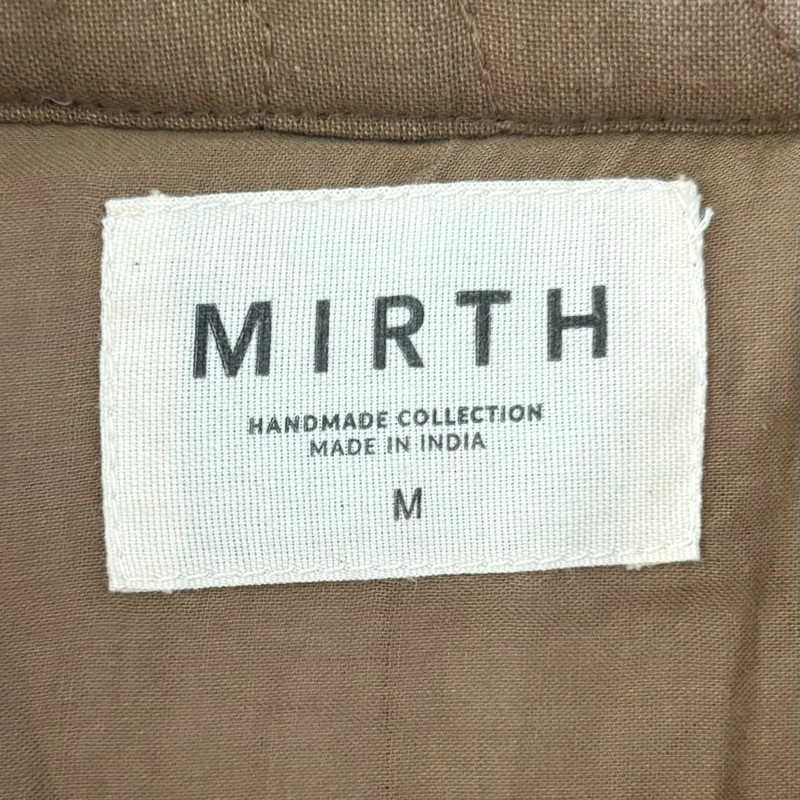 mirth kyoto quilted tannin jacket 100% cotton button down 3