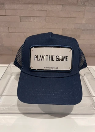 John Hatter Plate Play The Game Blue Grey Mesh SnapBack Baseball Cap Trucker Hat, brand: john hatter, condition: New with tags, size: One size, £39.99, £42.69 includes Buyer Protection Pro