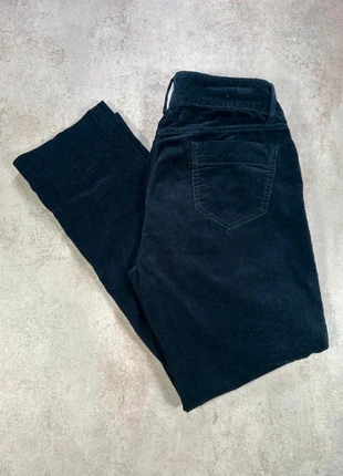 Pantalon En Velours Côtelé / Corduroy banana republic bleu marine coupe droit taille 10, merk: Vintage Dressing, staat: Heel goed, maat: M / 38 / 10, € 15,00, € 16,45 inclusief Kopersbescherming Pro