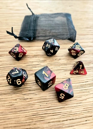 7 Dés Polyédriques de différentes formes avec sacoche ,Dnd Rpg Trpg 🙂, staat: Nieuw, € 7,00, € 8,05 inclusief Kopersbescherming