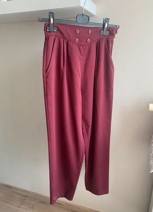 Vintage high waist bordeaux broek, marque: Warrick, état: Très bon état, taille: XS / 34 / 6, 10,00 €, 11,20 € Protection acheteurs incluse