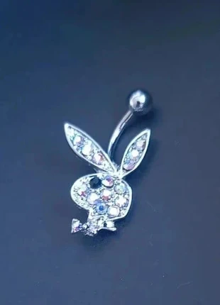Bijoux Corps Nombril Piercing Lapin Argenté Multicouleur Playboy (5), brand: Playboy, condition: Very good, €6.97, €8.02 includes Buyer Protection