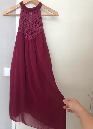 Tunique d’été bordeaux, merk: Bordeaux, staat: Heel goed, maat: L / 40 / 12, € 5,00, € 5,95 inclusief Kopersbescherming