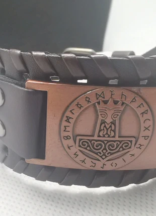 Bracelet viking mjolnir marteau de thor bijoux nordique , condizioni: Ottime, €10.00, €11.20 include la Protezione acquisti Pro