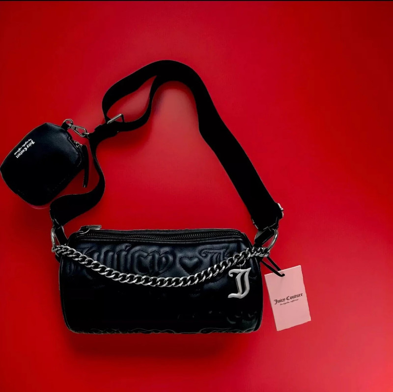 Juicy couture black crossbody bag sale
