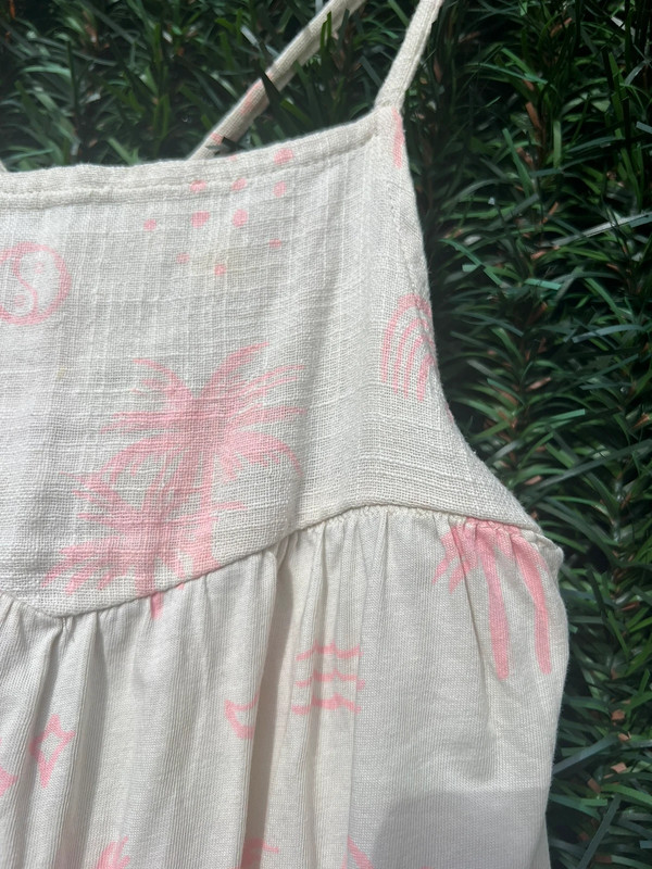 Vestido niña Zara algodón estampado tirantes 6años 116cm 3
