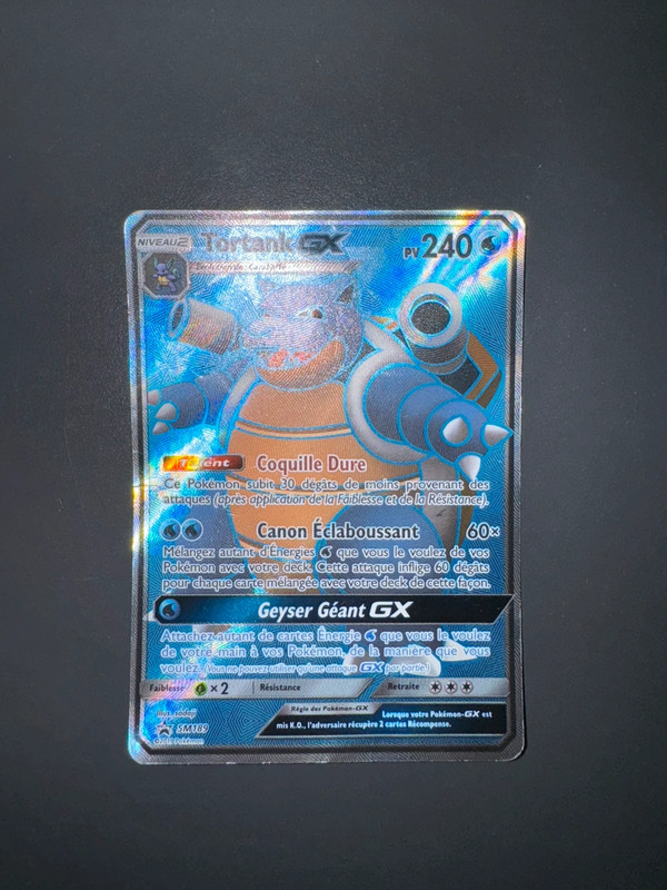 Carte Pokémon Tortank Gx full art promo SM189 1