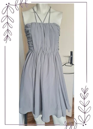 robe chic de soirée bal cérémonie grise H&M 38, marque: H&M, état: Bon état, taille: M / 38 / 10, 8,00 €, 9,10 € Protection acheteurs incluse