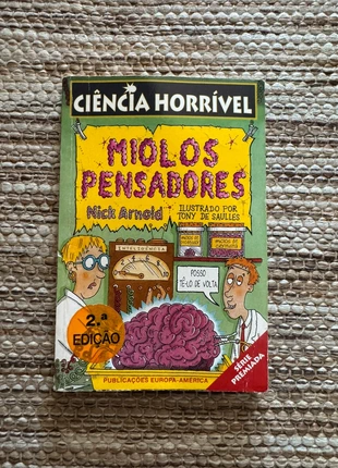 Livro “Miolos Pensadores” Ciência Horrível 2004, estado: Bom, €5.00, €5.95 inclui Proteção do Comprador