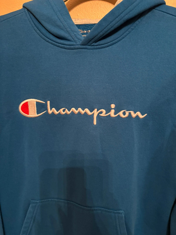 Blue Champion OG Pullover Hoodie 2