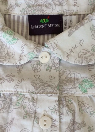 Chemise - Sergent Major - 9 mois, merk: Sergent Major, staat: Heel goed, maat: 6-9 maanden / 68 cm, € 1,00, € 1,75 inclusief Kopersbescherming