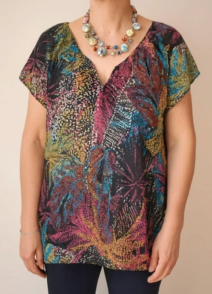 blouse vintage en voile multicolore taille 38/40, marke: Vintage Dressing, zustand: Sehr gut, größe: L / 40 / 12, 7,90 €, 9,00 € inklusive Vinted-Käuferschutz
