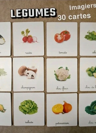 30 imagiers sur les légumes/ cartes de nomenclature, brand: imagier montessori, condition: New with tags, size: 24-36 months / 92 cm, €12.77, €14.11 includes Buyer Protection Pro