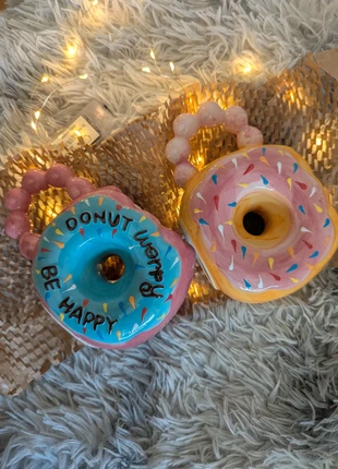 Donut Mug Gift Set – Colorful Ceramic Coffee Cup with Beaded Handle | Perfect Autumn Gift Idea, marke: Zara Home, zustand: Neu, mit Etikett, 15,00 €, 16,45 € inklusive Vinted-Käuferschutz