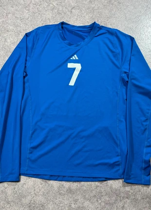 Sous maillot thermique de foot Adidas manches longues bleu / Taille L, marca: adidas, estado: Muito bom, tamanho: L, €15.00, €16.45 inclui Proteção do Comprador