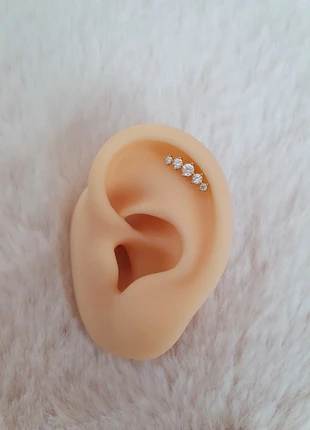 Piercing strass et acier inoxydable doré, marca: ZAG, estado: Muito bom, €12.50, €13.83 inclui Proteção do Comprador Pro