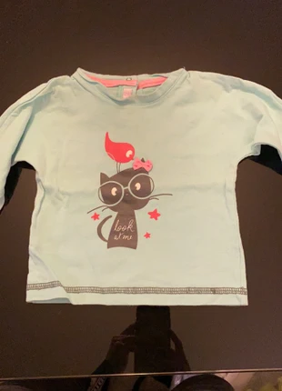 Haut manche longue fille, brand: Gémo, condition: Good, size: 12-18 months / 80 cm, €1.00, €1.75 includes Buyer Protection