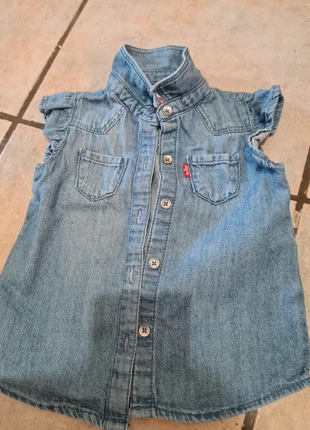 Chemise jean sans manches, marke: Levi's, zustand: Sehr gut, größe: 12-18 Monate / 80, 6,00 €, 7,00 € inklusive Vinted-Käuferschutz