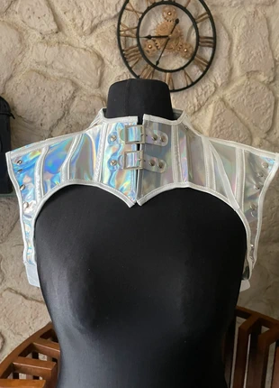 Metallic kleur cyber cosplay harnas mt L, staat: Heel goed, maat: L / 40 / 12, € 12,50, € 13,83 inclusief Kopersbescherming Pro