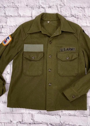 Vintage US Army US Mail Retro 60s 70s Heavyweight Dark Green Khaki Wool Military Surplus Jacket, brand: other, condition: Good, size: M, £30.00, £32.20 includes Buyer Protection Pro