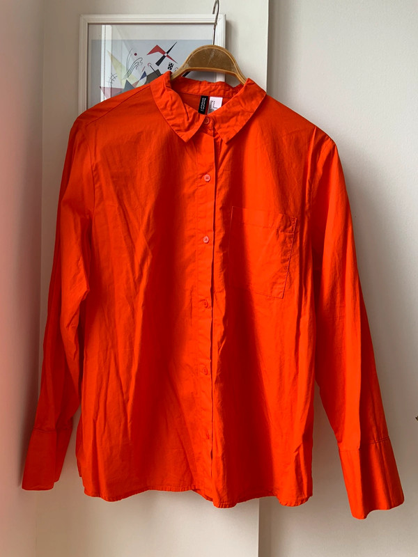 Orange long sleeve shirt 1